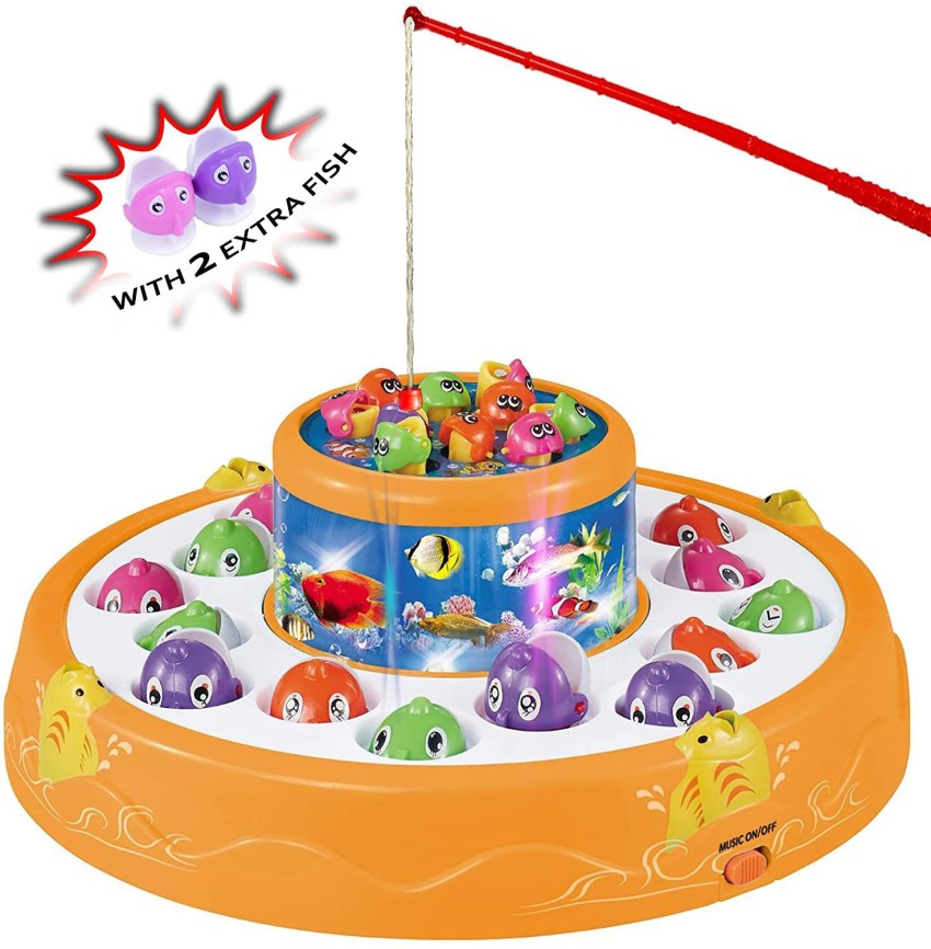 Toyvala Fish Catching Game Big with 26 Fishes and 4 Pods With Music &  Lights53 - Fish Catching Game Big with 26 Fishes and 4 Pods With Music &  Lights53 . Buy