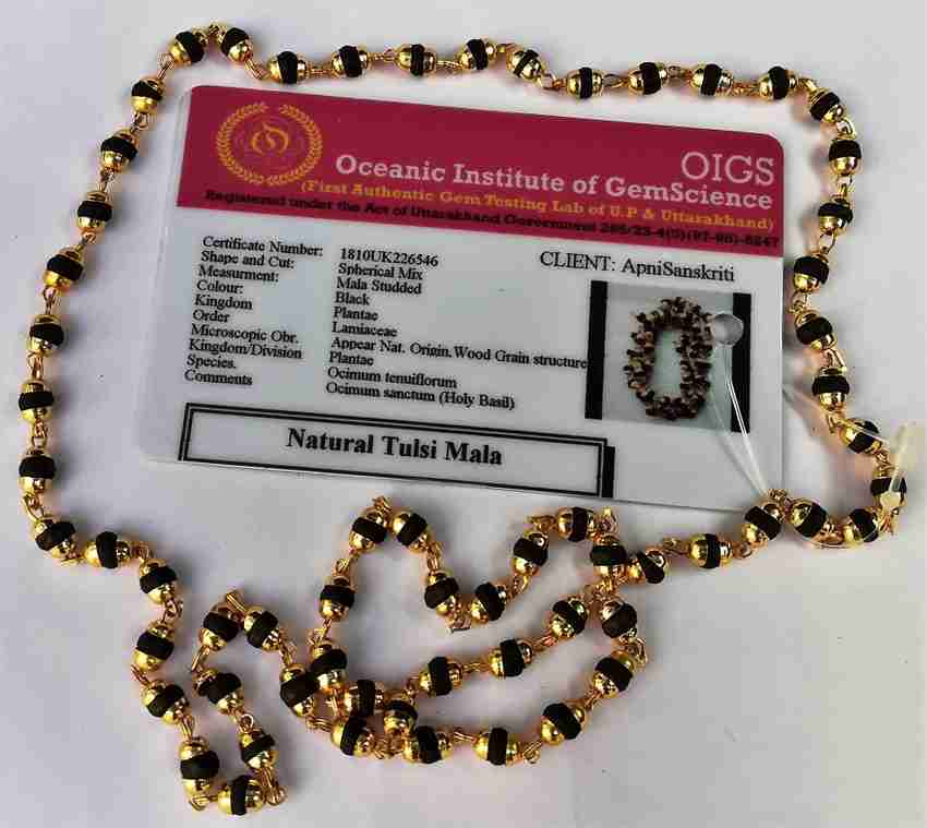 Tulsi mala hotsell gold designs