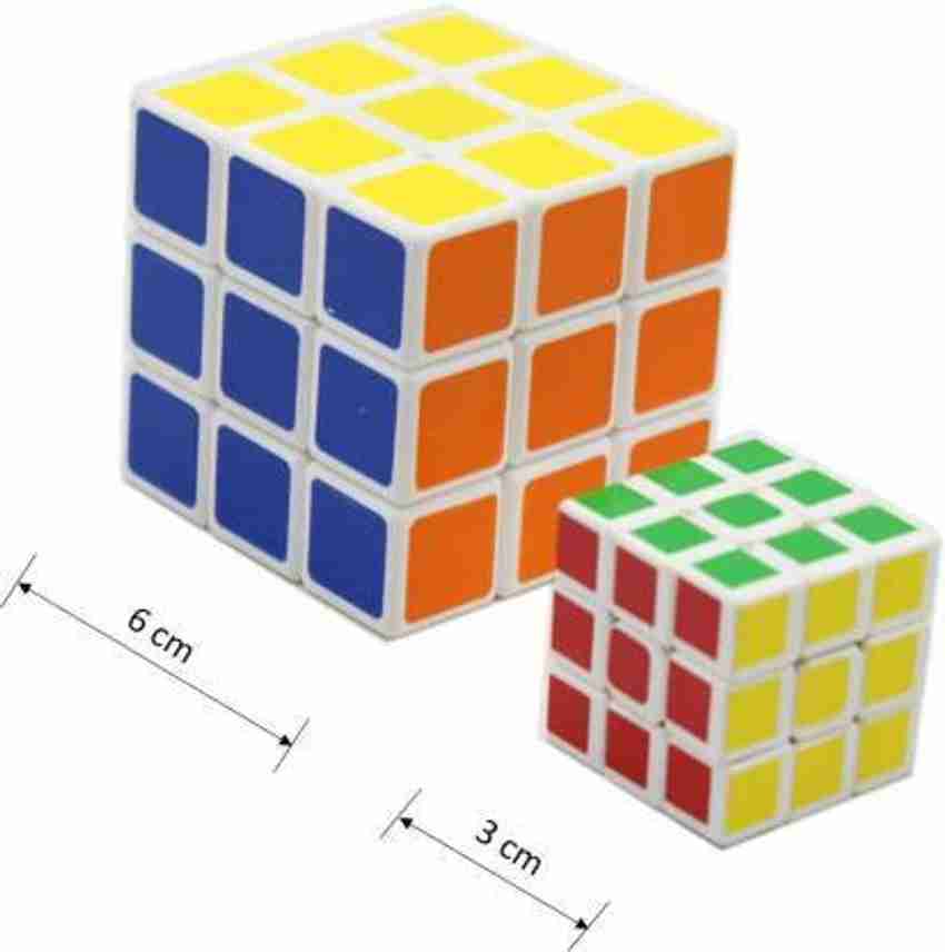 Shashi Enterprises Magic Cube 3X3 and 3X3 Pack of 2 Medium or