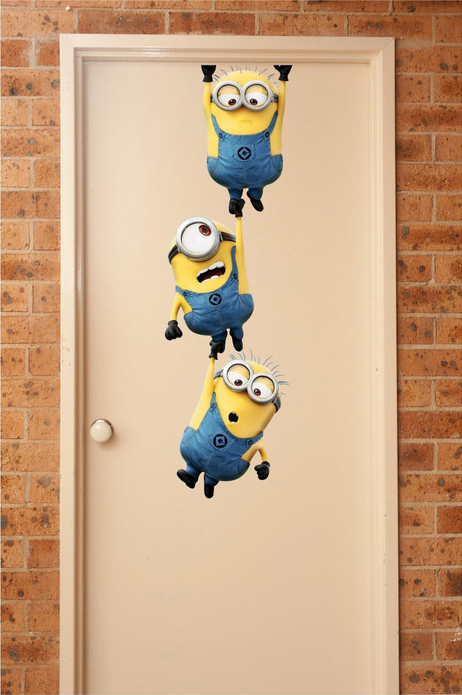 MADHUBAN D COR 92 cm Minion wall Sticker Hanging minion wall