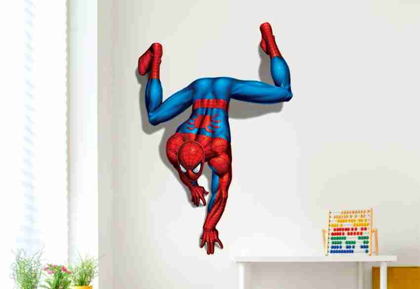 DivineDesigns 46 cm Spiderman Crawling Wall Sticker ( Size :- 46 X