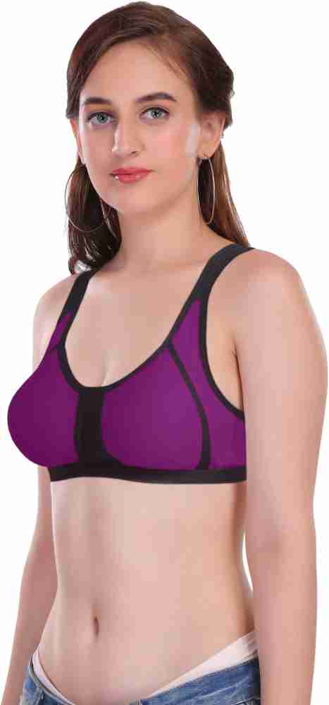 Buy Featherline Seamless Non-Padded Color Block Design Casual