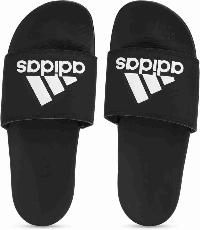 Adidas hot sale slides logo