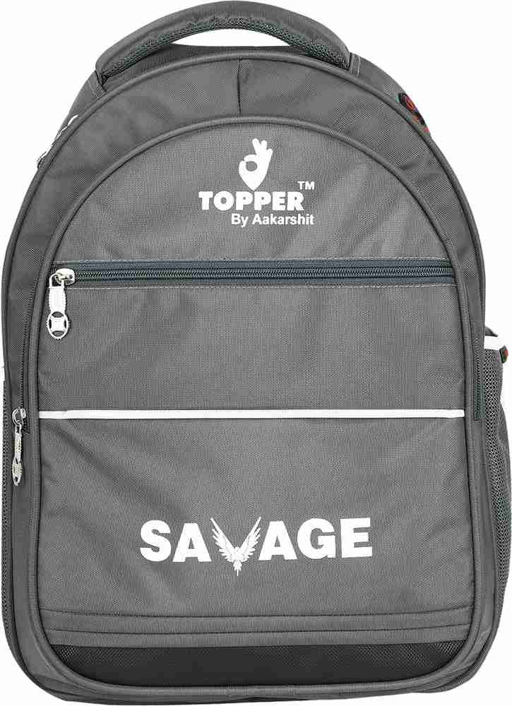 Topper Savage Plus School Bag for Boys Girls Waterproof With Rain cover School College Bags for Boys Tourister Travel Bags Men 6th to 12th lightweight school beg school bags with