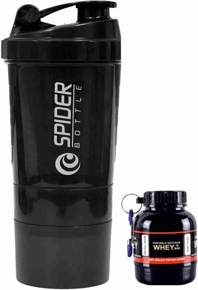 Protein Bottle Shaker 3-Pack (Black)