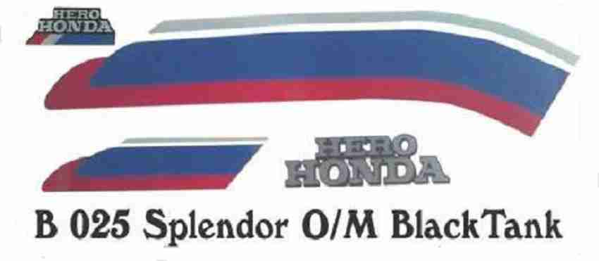 Hero honda splendor sticker hot sale kit