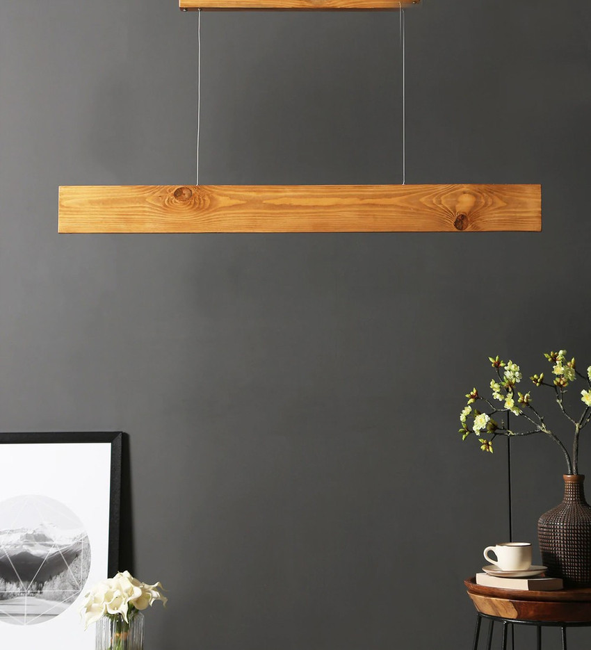 Wooden sales hanging lights