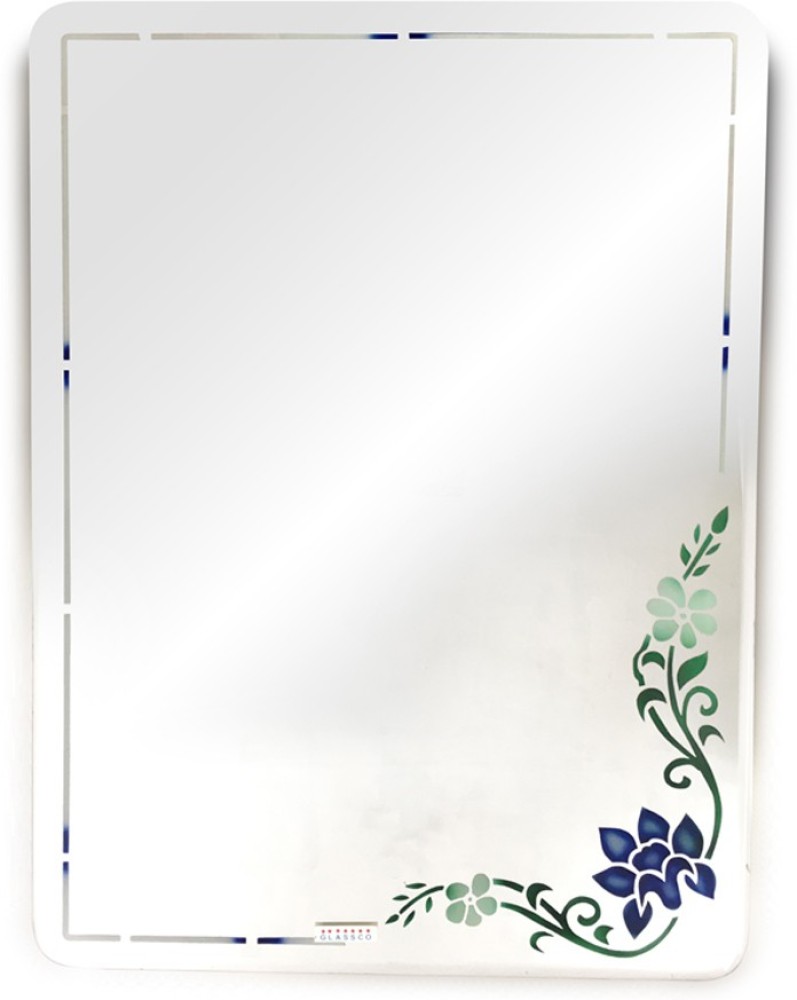 glassco 18'*12' etching flower mirror Decorative Mirror Price in ...