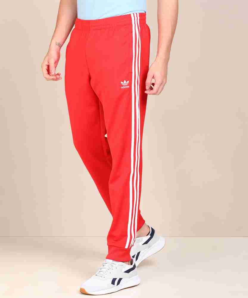 Adidas jogging pants 2025 red