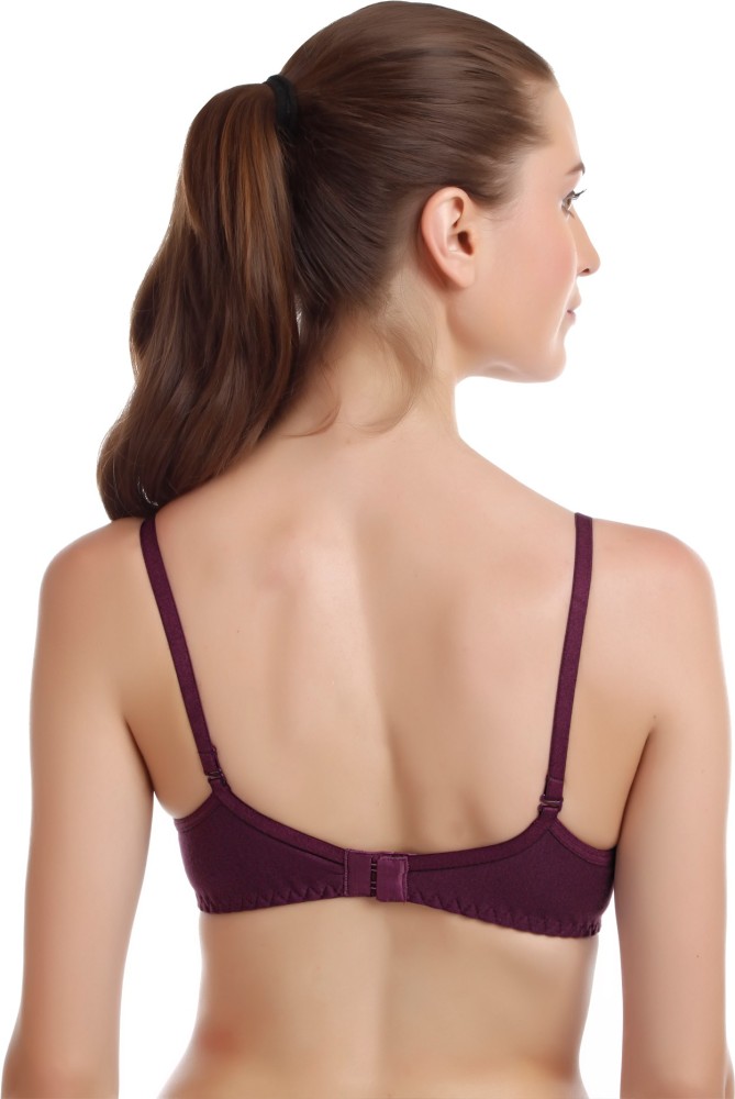 Buy online Pink Solid T-shirt Bra from lingerie for Women by Groversons  Paris Beauty for ₹186 at 77% off