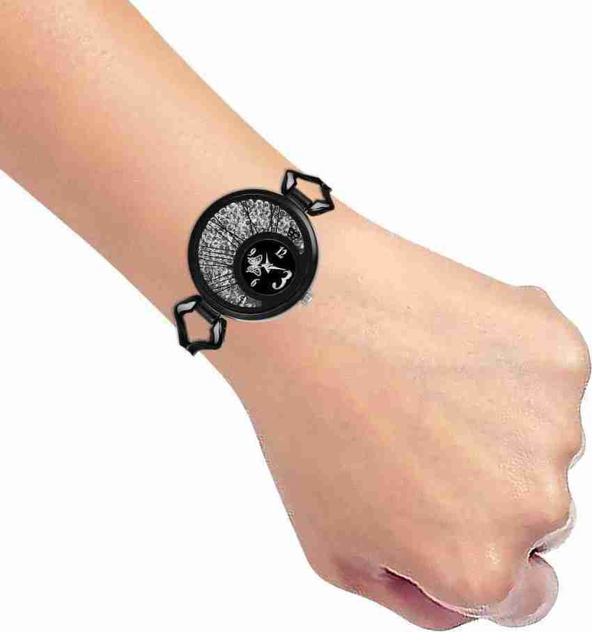 SMART TECH PLUS ST BLACK GIRL S WATCH Analog Watch For Girls