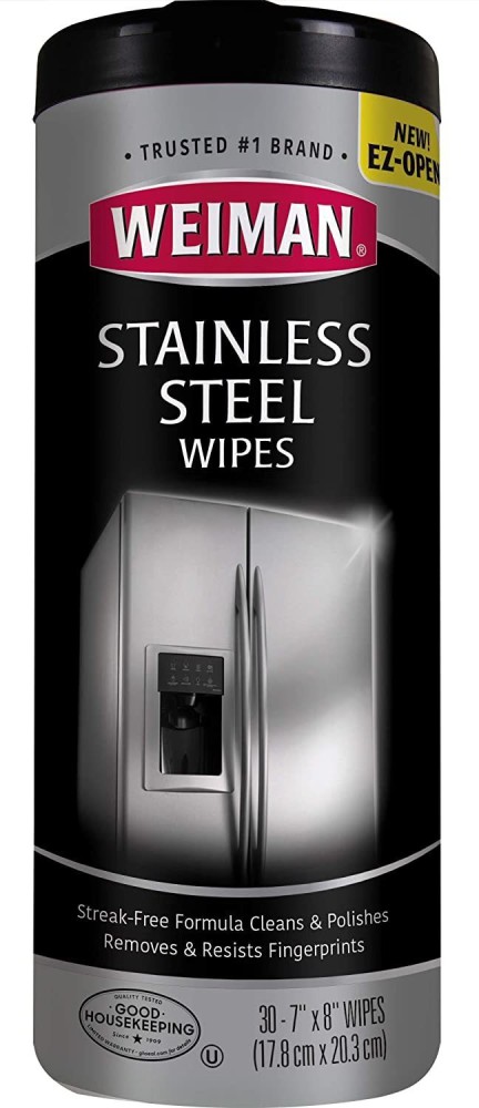 Weiman Stainless Steel Cleaning Wipes, 30 Count 