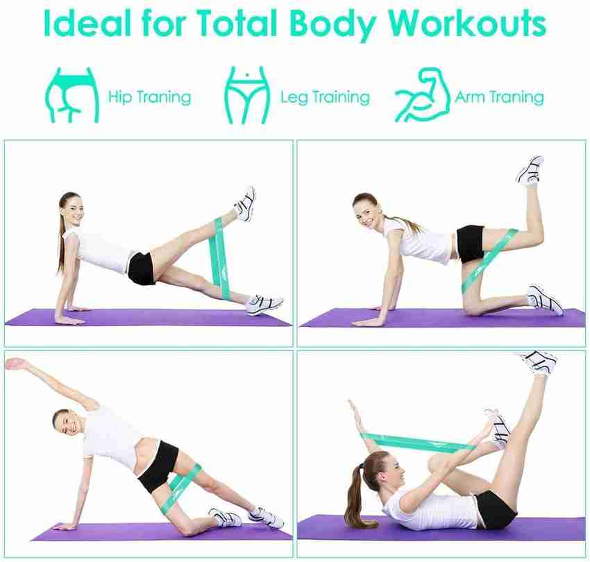 Full body workout discount with resistance loop bands