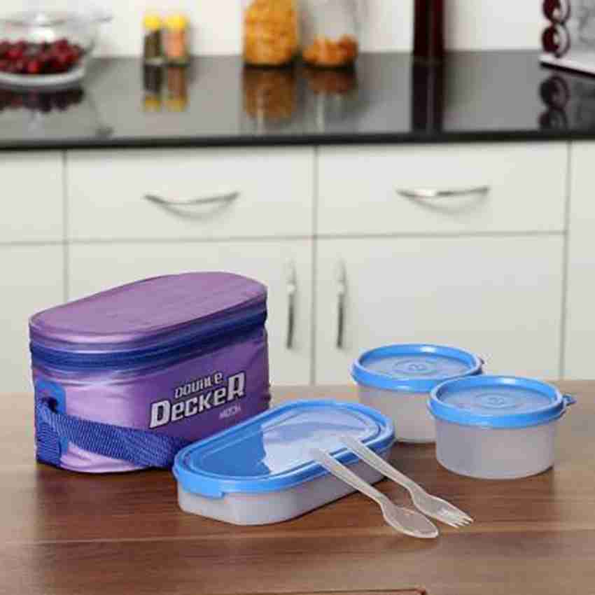 Topware Executive Double Decker lunchbox 9750ml) 3 Containers Lunch Box -  Price History