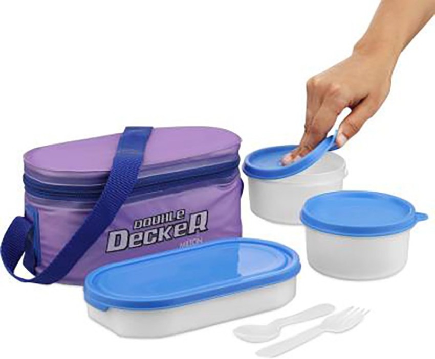 Topware Bestway New Double Decker Multi-Purpose 3 Containers Lunch Box (750  ml) - Price History
