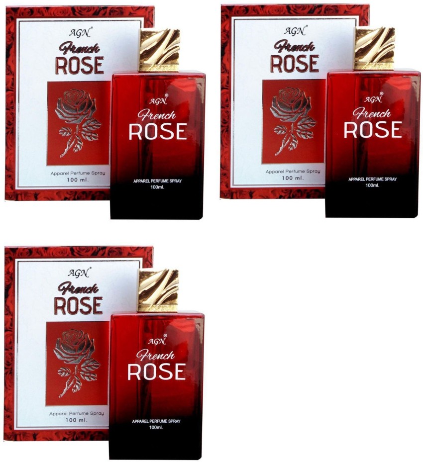 Buy AGN French Rose Perfume 100ML Each Pack of 3 Eau de Parfum