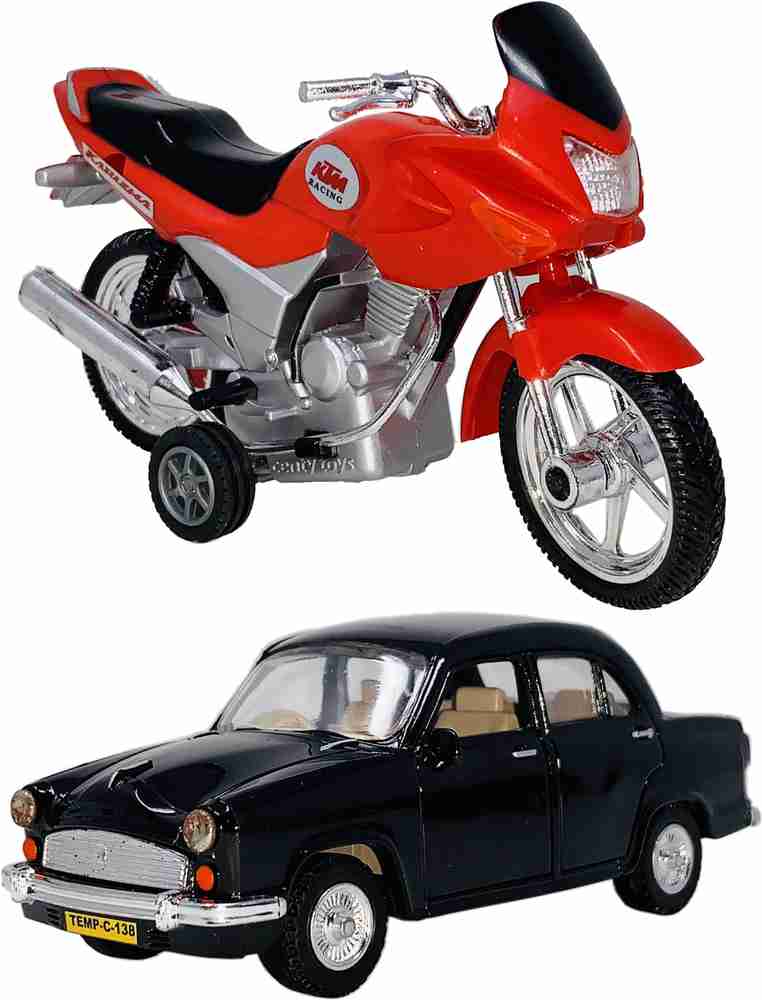 toy bike and car