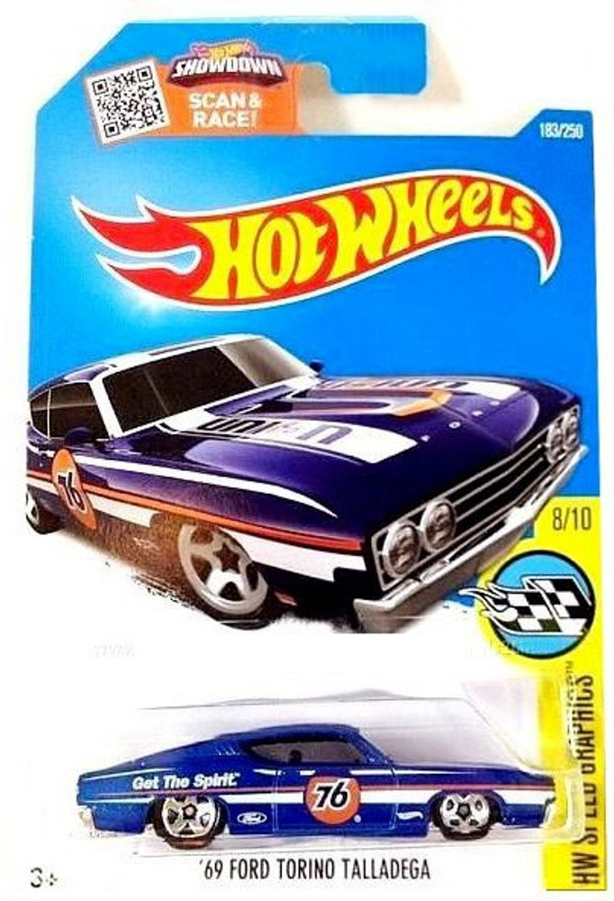 HOT WHEELS HW 69 FORD TORINO TALLADEGA 2015 183 250 HW SPEED GRAPHICS 8 10 COLLECTIBLE RARE DIE CAST CAR TOY FOR KIDS HW 69 FORD TORINO TALLADEGA 2015 183 250 HW SPEED GRAPHICS