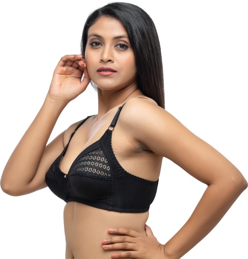 Daisy Dee Black Non Padded Non Wired Full Coverage Bra NCHRESMA_Black -  Lovable India