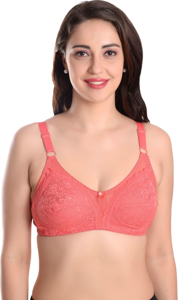 Featherline M Frame Comfy Lace Non Padded Full Coverage Women's Bridal Bra  Women Full Coverage Non Padded Bra - Buy Featherline M Frame Comfy Lace Non  Padded Full Coverage Women's Bridal Bra