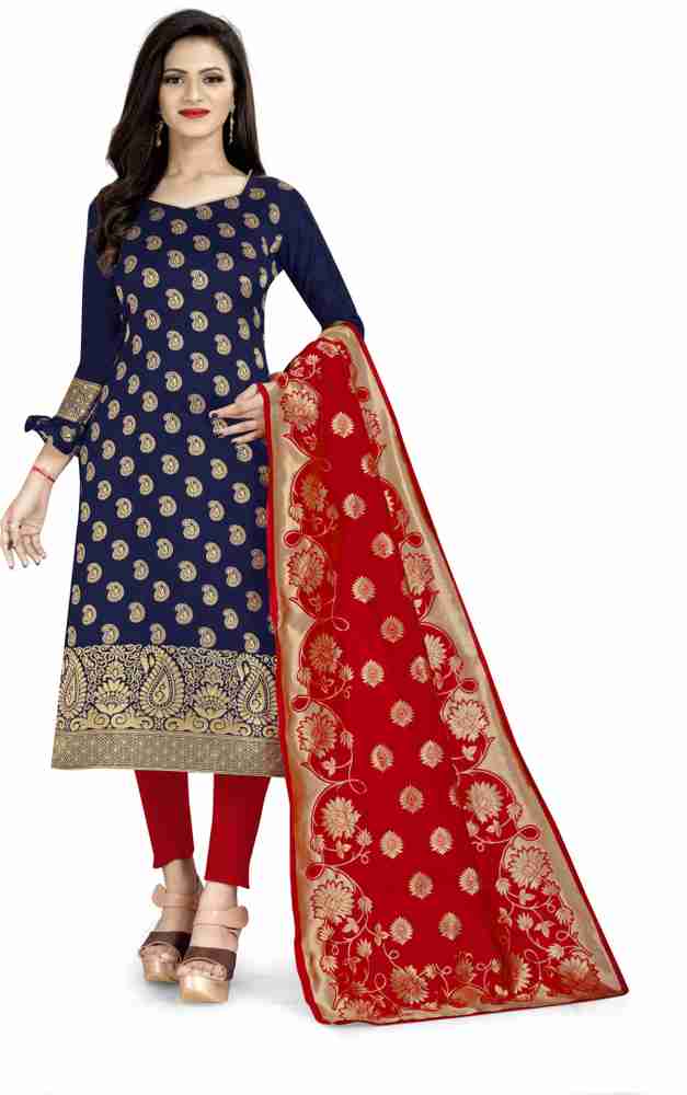 Randal Fashion Jacquard Self Design Kurta Churidar Material