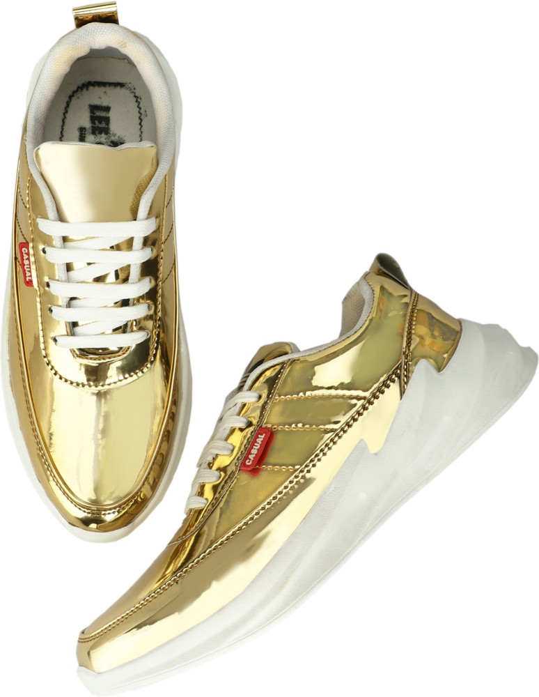 Golden colour clearance shoes mens