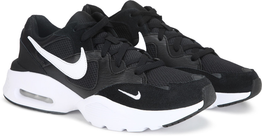 nike air max fusion white and black