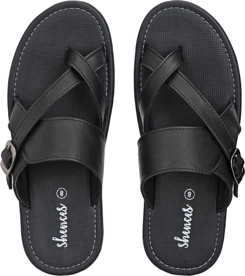 SHENCES Men Black Sandals Buy SHENCES Men Black Sandals Online