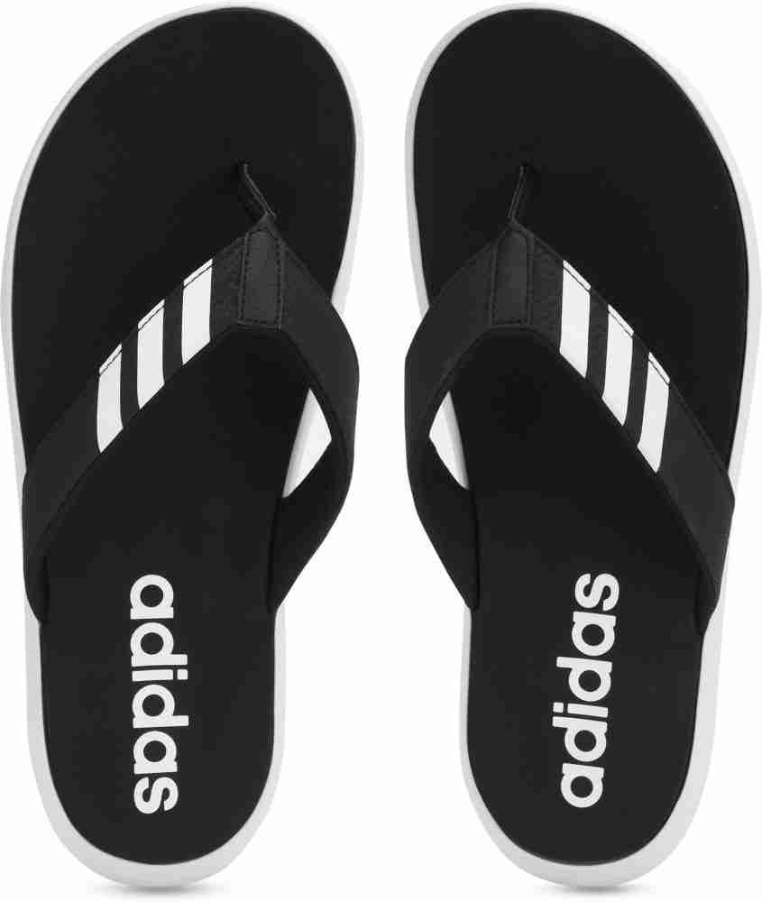 Adidas white best sale flip flops