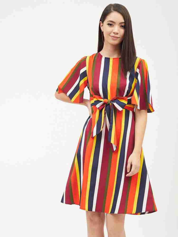 HARPA Women A line Multicolor Dress Buy HARPA Women A line Multicolor Dress Online at Best Prices in India Flipkart