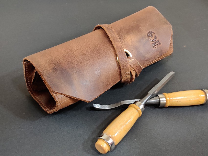 Rustic Town Leather Tool Roll Up Pouch Leather Tool kit Wrench