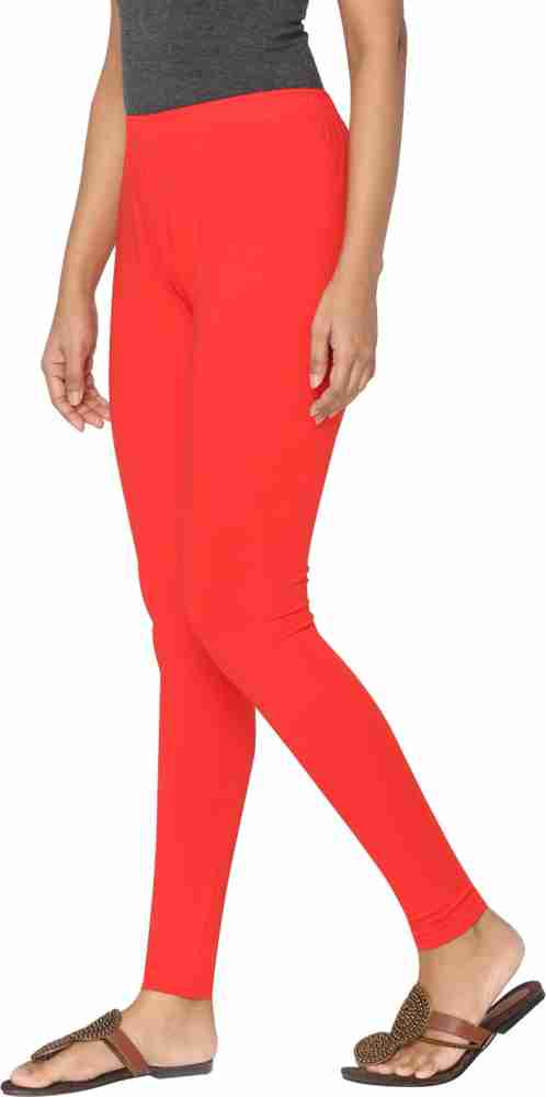 GO COLORS Women Elastane Ankle Length Churidar Legging (S, Red) in  Hyderabad at best price by Weavers Emporium - Justdial