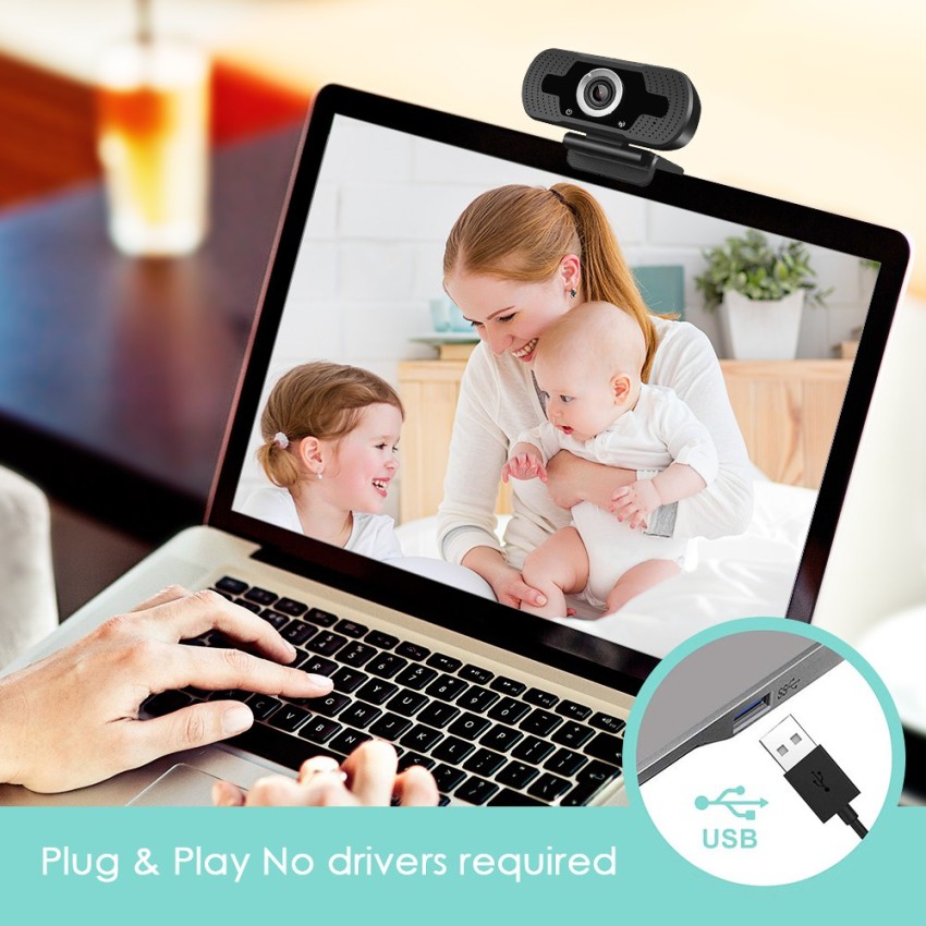 1080P Driver-Free Webcam with Microphone for PC Desktop & Laptop with Mic  at best price in Gurgaon