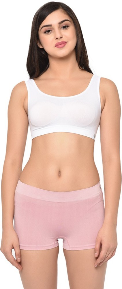 Buy BODYCARE Pack Of 4 Solid Non Wired Non Padded Sports Bras E1604WWWW -  Bra for Women 5451549