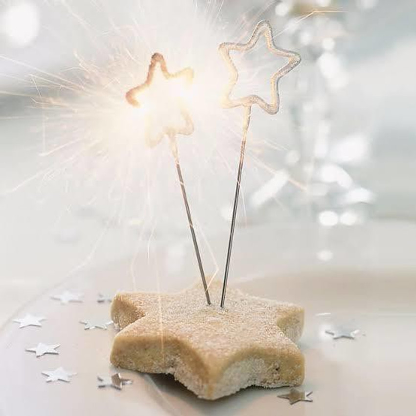 Sparkling 2025 number candles