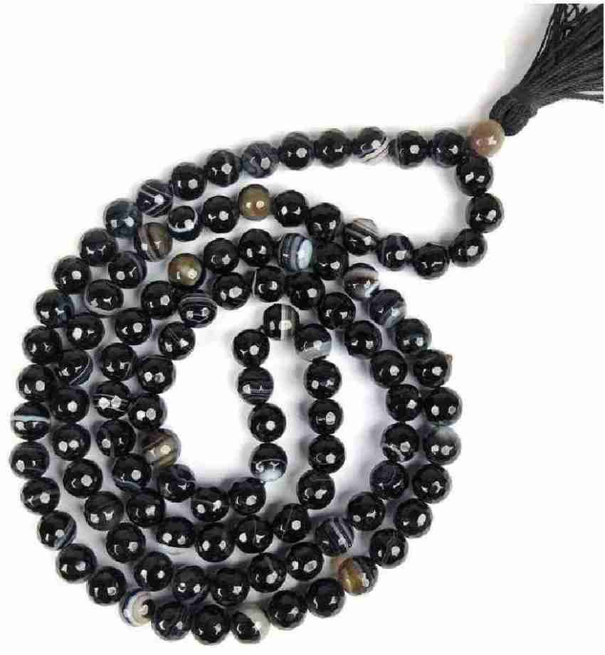 tanishq beads 100 original black sulemani hakik mala Agate Stone Chain Price in India Buy tanishq beads 100 original black sulemani hakik mala Agate Stone Chain Online at Best Prices in