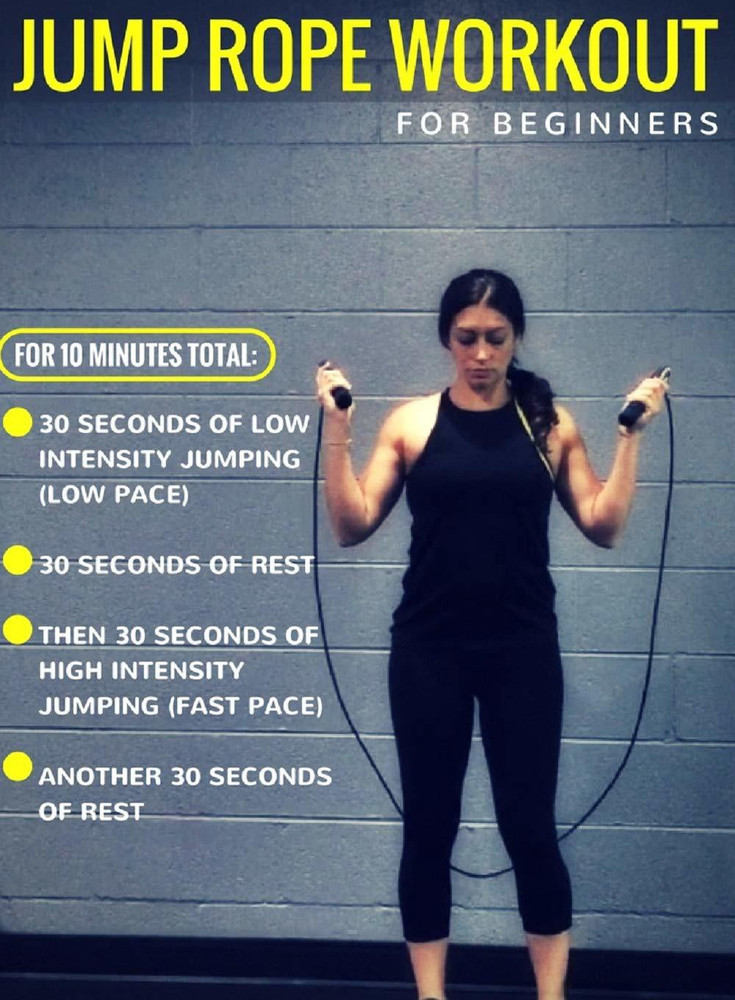 Beginners skipping rope workout online