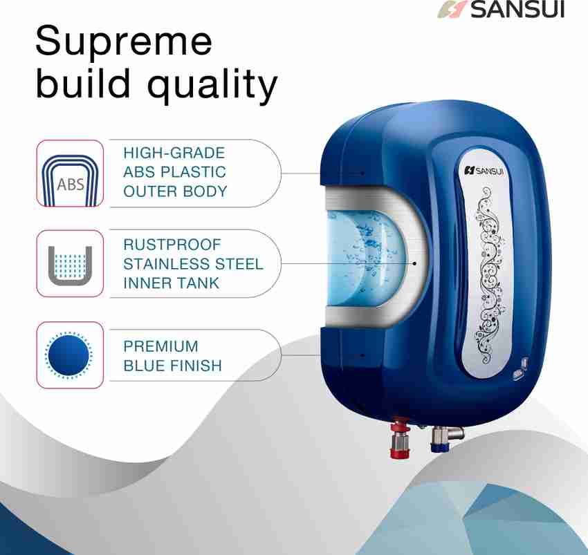 Sansui 5 L Instant Water Geyser with Pipes (Azure, Cobalt Blue) Price in  India - Buy Sansui 5 L Instant Water Geyser with Pipes (Azure, Cobalt Blue)  online at Flipkart.com
