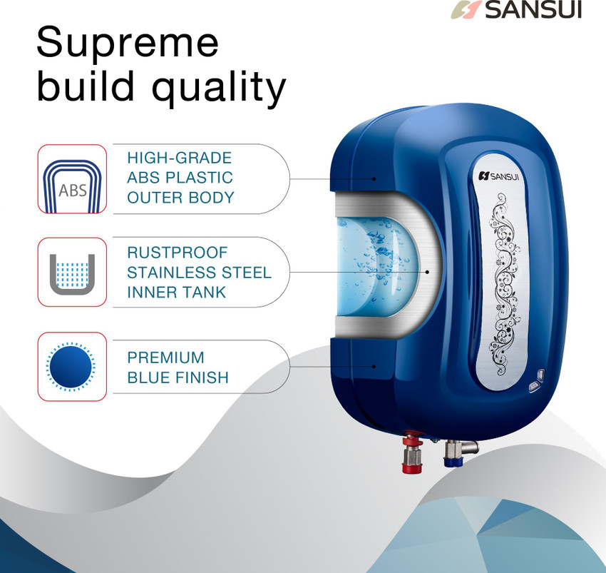 Sansui 5 L Instant Water Geyser with Pipes (Azure, Cobalt Blue) Price in  India - Buy Sansui 5 L Instant Water Geyser with Pipes (Azure, Cobalt Blue)  online at Flipkart.com