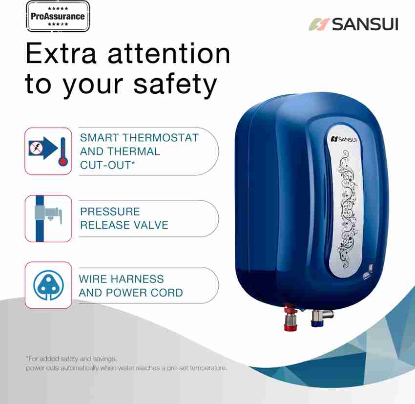 Sansui 5 L Instant Water Geyser with Pipes (Azure, Cobalt Blue) Price in  India - Buy Sansui 5 L Instant Water Geyser with Pipes (Azure, Cobalt Blue)  online at Flipkart.com