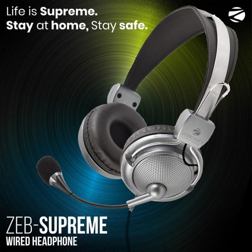 Headphones with mic online zebronics