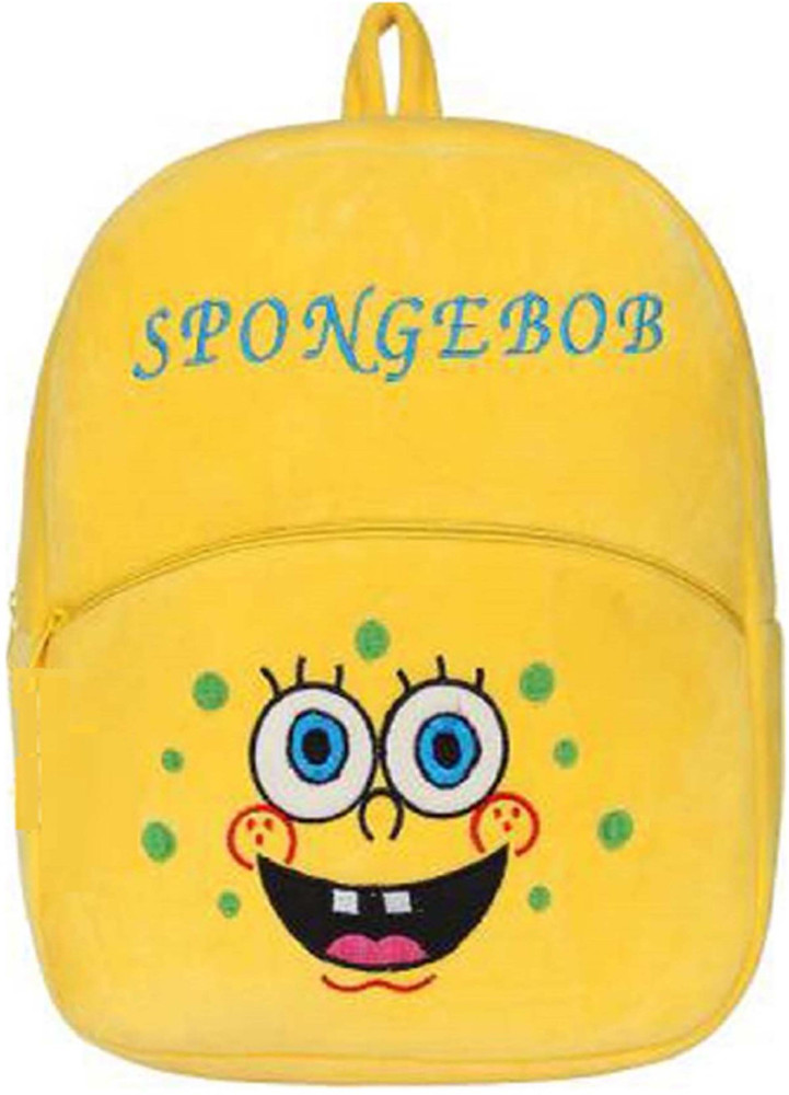 Flipkart BlingNBeats Plush bag with 2 Compartment Plush Bag Yellow Spongebob 10 L School Bag School Bag School Bag