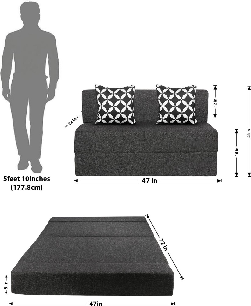 Sofa Cum Bed: Black Sofa Bed – GKW Retail, 58% OFF