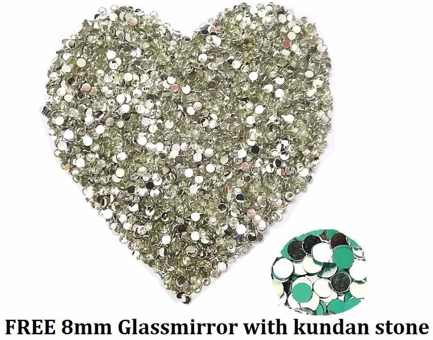 White hotsell kundan stones