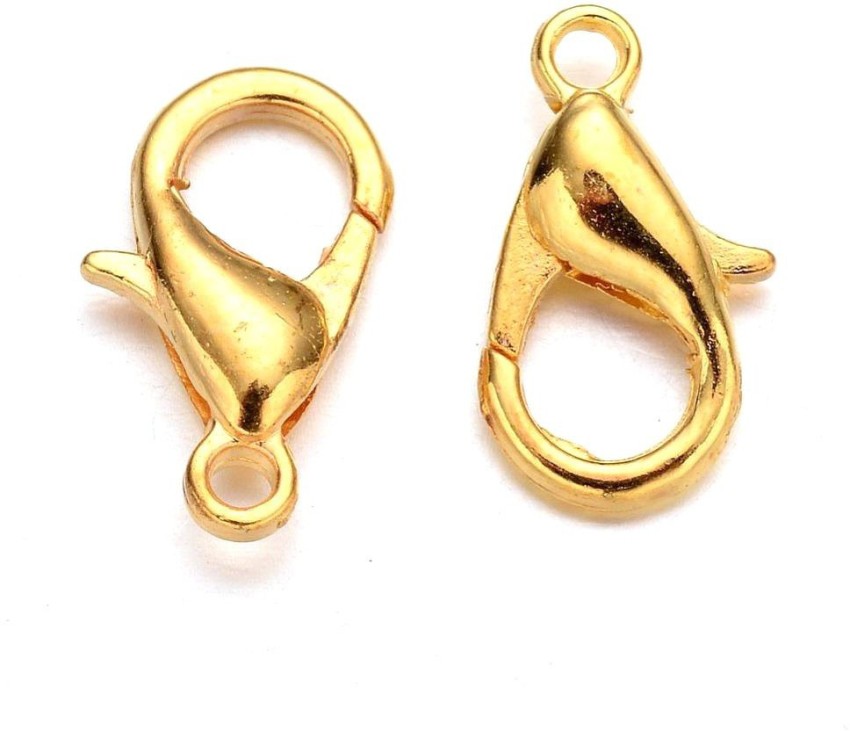 Delush Jewellery Making S Hook Necklace Hooks Golden (100 Pieces) -  Jewellery Making S Hook Necklace Hooks Golden (100 Pieces) . shop for  Delush products in India.