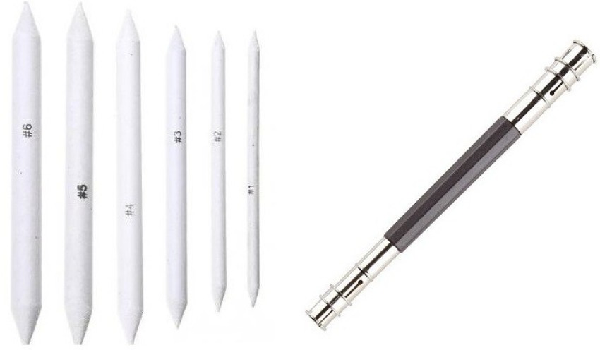 Yubnlvae Pen Stump Pencil 6pcs Stump Blending Paper Drawing Sketch Blending Blending Stump Office & Stationery White
