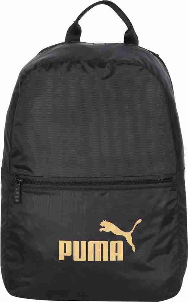 PUMA WMN Core Seasonal Daypack 10 L Laptop Backpack Black solid Price in India Flipkart