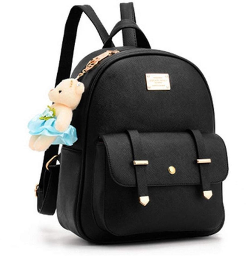 Flipkart GMR FASHION Womens Fashion Summer Cute Korean PU Leather Backpack Shoulder Bag and with pouch New Waterproof Backpack Backpack