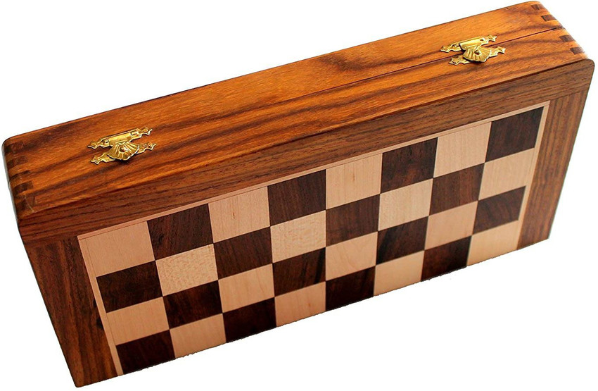 StonKraft - 10 X 10 Chess Board with Wooden Base & Stone Inlaid