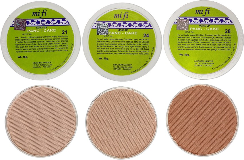 Mifi Makeup Pan Cake Pack Of 3 Shades